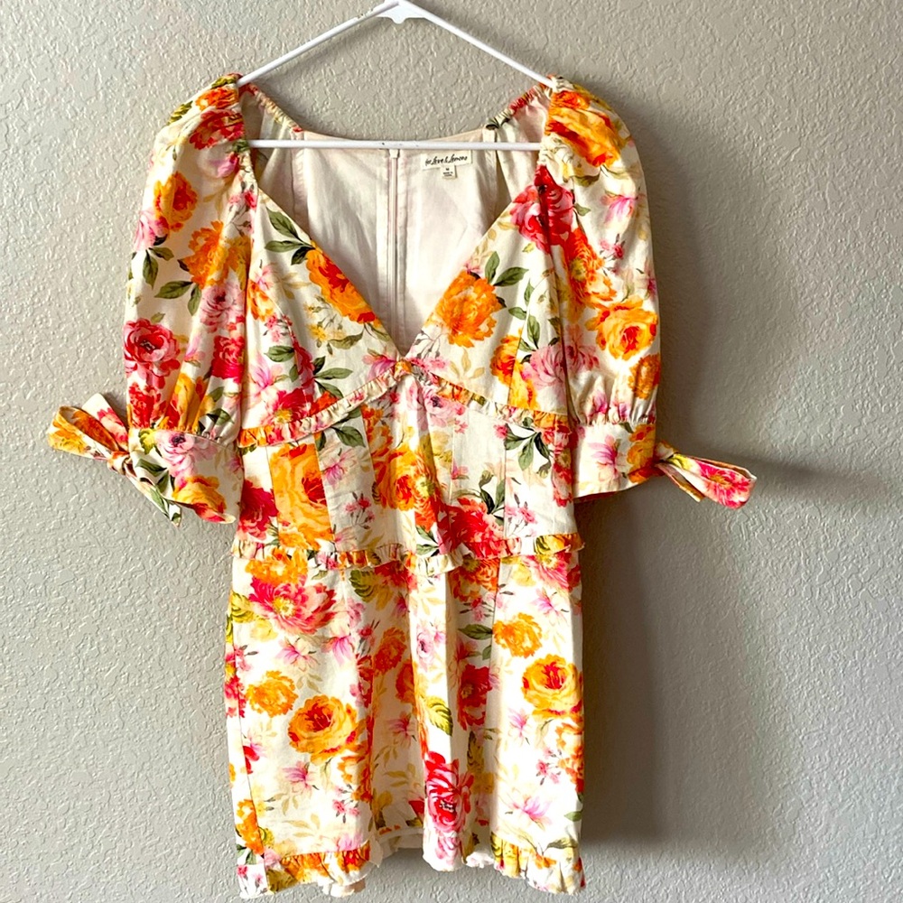 For love and Lemons floral mini dress